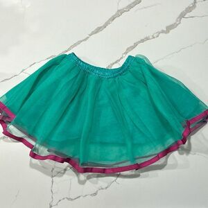 Gymboree | Girls Aqua Green Twirly Tulle Tutu Mini Skirt